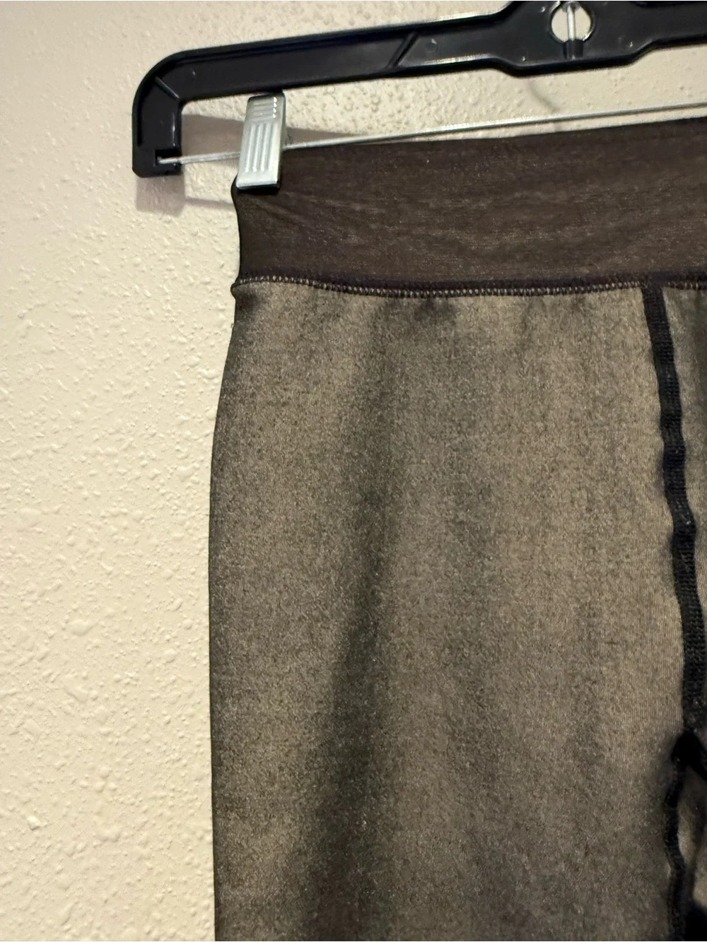 Set of 2 High-Waisted Black Thermal Fleece Lined Tights Leggings Size Small